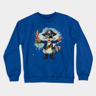 Captain Raccoon Crewneck Sweatshirt